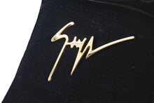Load image into Gallery viewer, GIUSEPPE ZANOTTI ジュゼッペザノッティ スニーカー 靴 シューズ ベロア エナメル ブルー ブラック ゴールド 39 美品 中古 44836