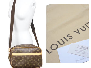 LOUIS VUITTON ルイヴィトン リポーターPM ショルダーバッグ モノグラム M45254 ゴールド金具 美品 中古 45049