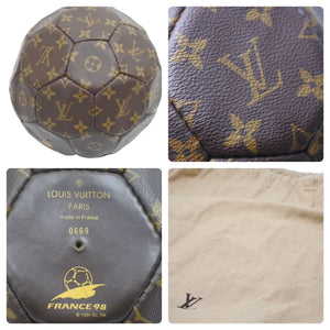 新品同様 LOUIS VUITTON ルイヴィトン サッカーボール 1998年フランスワールドカップ記念 M99054 中古 45085