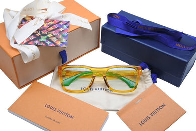 LOUIS VUITTON ルイヴィトン 19SS LV RAINBOW SUNGLASSES サングラス Z1188E 9AP オレンジ サイズ54□21 美品 中古 45110