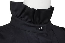 Load image into Gallery viewer, Christian Dior クリスチャンディオール プリーツ 長袖シャツ ブラック トップス 黒 サイズM 美品 中古 45154