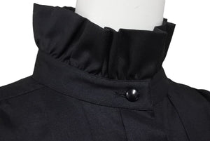 Christian Dior クリスチャンディオール プリーツ 長袖シャツ ブラック トップス 黒 サイズM 美品 中古 45154