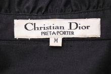 Load image into Gallery viewer, Christian Dior クリスチャンディオール プリーツ 長袖シャツ ブラック トップス 黒 サイズM 美品 中古 45154
