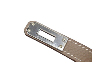 未使用 HERMES エルメス バーキン25 エトゥープ シルバー金具 C刻印 レディース トゴ ハンドバッグ 中古 45162