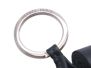 未使用 HERMES エルメス カルメン 2連 キーホルダー チャーム バッグ アクセサリー ブラック グリーン 45244