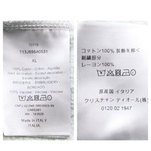 Load image into Gallery viewer, Christian Dior クリスチャンディオール パーカー CDロゴ 113J698A0531 ミント コットン シルバー金具 サイズXL 美品 中古 45232