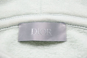 Christian Dior クリスチャンディオール パーカー CDロゴ 113J698A0531 ミント コットン シルバー金具 サイズXL 美品 中古 45232