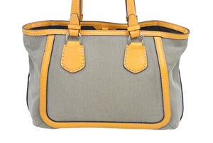 CELINE セリーヌ 馬車柄 トートバッグ ベージュ オレンジ ヴィンテージ キャンバス ロゴ カバン 鞄 中古 45240