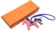 画像をギャラリービューアに読み込む, 新品同様 HERMES エルメス チャーム ロデオPM バッグチャーム ピンク系 レザー A刻印 中古 45245
