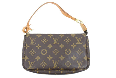 LouisVuitton ルイヴィトン モノグラムポシェット アクセソワール ポーチ M51980 コーティングキャンバス 美品 中古 45246