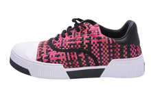 Load image into Gallery viewer, 新品未使用 Christian Dior クリスチャンディオール スニーカー シューズ LEATHERTRAINERS ピンク ブラック ホワイト 38 1/2 45253