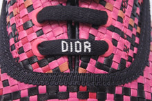 Load image into Gallery viewer, 新品未使用 Christian Dior クリスチャンディオール スニーカー シューズ LEATHERTRAINERS ピンク ブラック ホワイト 38 1/2 45253