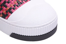 Load image into Gallery viewer, 新品未使用 Christian Dior クリスチャンディオール スニーカー シューズ LEATHERTRAINERS ピンク ブラック ホワイト 38 1/2 45253