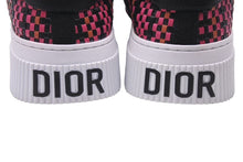 Load image into Gallery viewer, 新品未使用 Christian Dior クリスチャンディオール スニーカー シューズ LEATHERTRAINERS ピンク ブラック ホワイト 38 1/2 45253