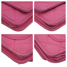 Load image into Gallery viewer, CHANEL シャネル チェーンウォレット マトラッセ ショルダーバッグ ピンク 20番台 ソフトキャビア マットキャビア 中古 45267