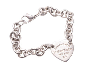 TIFFANY&Co. ティファニー リターントゥ ハート タグ ブレスレット シルバー925 アクセサリー ジュエリー 美品 中古 45282