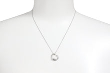 Load image into Gallery viewer, TIFFANY&amp;CO ティファニー オープンハート ネックレス アクセサリー ペンダント エルサペレッティ 3.0g シルバー925 美品 中古 45283