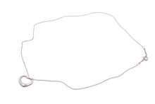 Load image into Gallery viewer, TIFFANY&amp;CO ティファニー オープンハート ネックレス アクセサリー ペンダント エルサペレッティ 3.0g シルバー925 美品 中古 45283