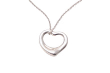 Load image into Gallery viewer, TIFFANY&amp;CO ティファニー オープンハート ネックレス アクセサリー ペンダント エルサペレッティ 3.0g シルバー925 美品 中古 45283