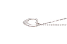 Load image into Gallery viewer, TIFFANY&amp;CO ティファニー オープンハート ネックレス アクセサリー ペンダント エルサペレッティ 3.0g シルバー925 美品 中古 45283