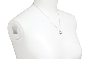 TIFFANY&CO ティファニー オープンハート ネックレス アクセサリー ペンダント エルサペレッティ 3.0g シルバー925 美品 中古 45283