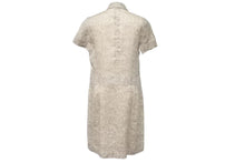 Load image into Gallery viewer, CHANEL シャネル 総柄シャツ ワンピース P12917V07194 99P ベージュ ブラック ラミー サイズ36 美品 中古 45299