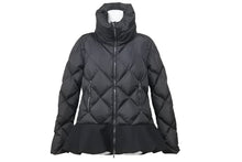 画像をギャラリービューアに読み込む, MONCLER モンクレール NORME AFNOR ナイロンキルティング ダウンジャケット ナイロン ウール ブラック サイズ1 美品 中古 45310