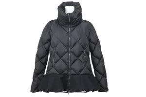 MONCLER モンクレール NORME AFNOR ナイロンキルティング ダウンジャケット ナイロン ウール ブラック サイズ1 美品 中古 45310