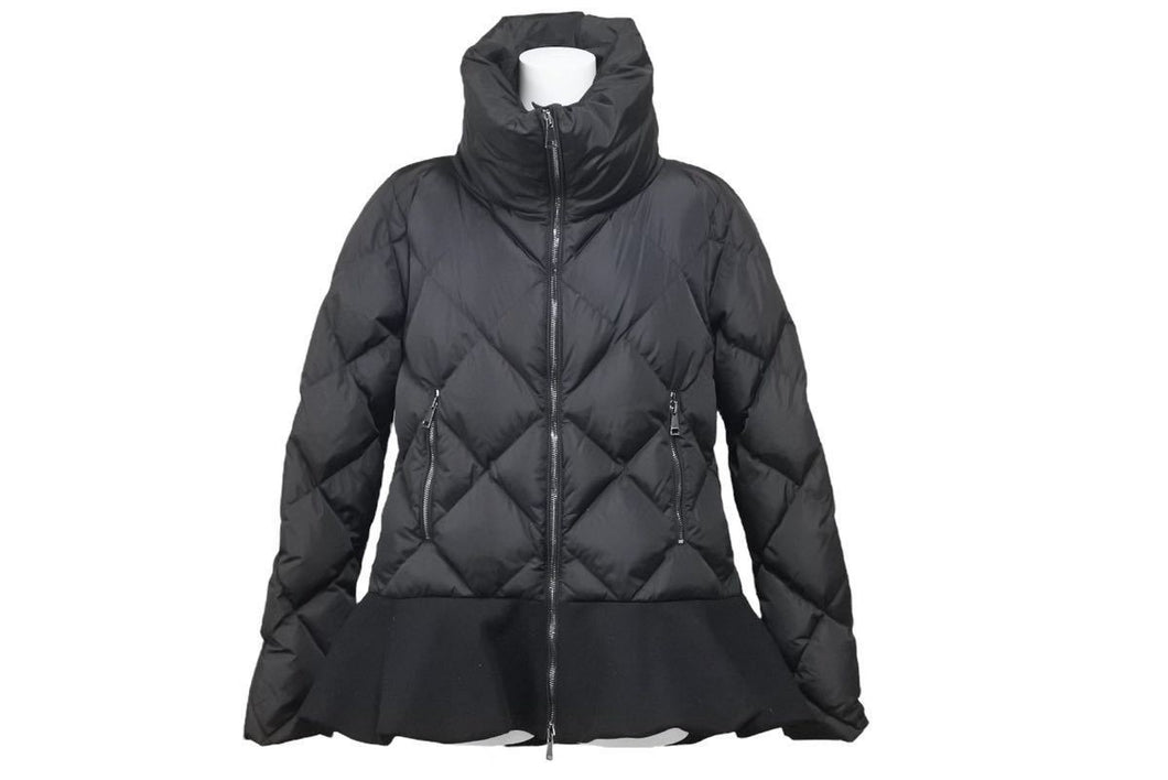 MONCLER モンクレール NORME AFNOR ナイロンキルティング ダウンジャケット ナイロン ウール ブラック サイズ1 美品 中古 45310