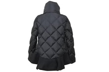 画像をギャラリービューアに読み込む, MONCLER モンクレール NORME AFNOR ナイロンキルティング ダウンジャケット ナイロン ウール ブラック サイズ1 美品 中古 45310
