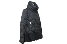 画像をギャラリービューアに読み込む, MONCLER モンクレール NORME AFNOR ナイロンキルティング ダウンジャケット ナイロン ウール ブラック サイズ1 美品 中古 45310