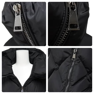 MONCLER モンクレール NORME AFNOR ナイロンキルティング ダウンジャケット ナイロン ウール ブラック サイズ1 美品 中古 45310