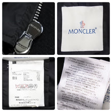 画像をギャラリービューアに読み込む, MONCLER モンクレール NORME AFNOR ナイロンキルティング ダウンジャケット ナイロン ウール ブラック サイズ1 美品 中古 45310