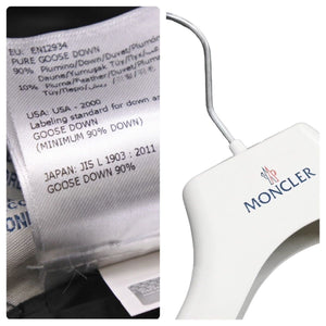 MONCLER モンクレール NORME AFNOR ナイロンキルティング ダウンジャケット ナイロン ウール ブラック サイズ1 美品 中古 45310