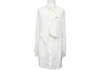 Load image into Gallery viewer, Valentino ヴァレンチノ スカーフ付き長袖シャツ シルク デザイン SB0AE485527 サイズ38 美品 中古 45354