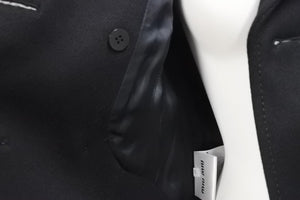 MIU MIU ミュウミュウ コート ジャケット 変形 AMM1 2016 941 MH1360 サイズ38 ウール ブラック 美品 中古 45355