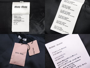 MIU MIU ミュウミュウ コート ジャケット 変形 AMM1 2016 941 MH1360 サイズ38 ウール ブラック 美品 中古 45355