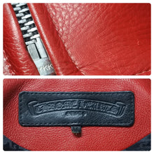 Load image into Gallery viewer, CHROME HEARTS クロムハーツ JJディーン ライダースジャケット レッド オーダーメイド アウター サイズM 中古 45358