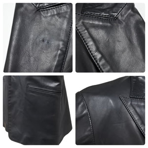 CHROME HEARTS クロムハーツ オーダーメイド BSフレア レザー ジャケット ブラック 希少 パッチ サイズM 美品 中古 45360