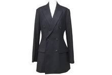 Load image into Gallery viewer, Christian Dior クリスチャンディオール テーラードジャケット 4H21200A1120 ブラック ウール サイズ36 美品 中古 45363