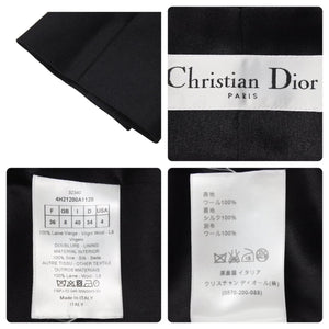 Christian Dior クリスチャンディオール テーラードジャケット 4H21200A1120 ブラック ウール サイズ36 美品 中古 45363