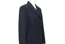 Load image into Gallery viewer, Christian Dior クリスチャンディオール コート シルク ウール 7E2180A1166 ブラック サイズ34 中古 45369