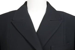 Christian Dior クリスチャンディオール コート シルク ウール 7E2180A1166 ブラック サイズ34 中古 45369