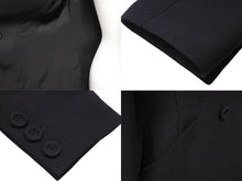 Load image into Gallery viewer, Christian Dior クリスチャンディオール コート シルク ウール 7E2180A1166 ブラック サイズ34 中古 45369