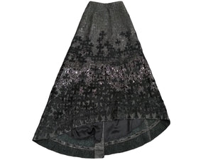 極美品 CHROME HEARTS クロムハーツ オーダーメイド クロスパッチ ドレス レザー ブラック 希少 クロスボダン 中古 45371
