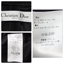 画像をギャラリービューアに読み込む, Christian Dior クリスチャンディオール テーラードジャケット ウール ポリアミド エラスタン ブラック サイズ34 美品 中古 45380