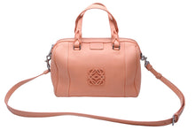 Load image into Gallery viewer, LOEWE ロエベ フスタ25 2WAY トートバッグ ロングショルダーバッグ 2WAY 斜めがけバッグ ピンク レザー シルバー 美品 中古 45389