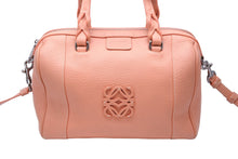 Load image into Gallery viewer, LOEWE ロエベ フスタ25 2WAY トートバッグ ロングショルダーバッグ 2WAY 斜めがけバッグ ピンク レザー シルバー 美品 中古 45389
