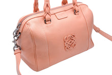 Load image into Gallery viewer, LOEWE ロエベ フスタ25 2WAY トートバッグ ロングショルダーバッグ 2WAY 斜めがけバッグ ピンク レザー シルバー 美品 中古 45389