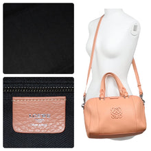 Load image into Gallery viewer, LOEWE ロエベ フスタ25 2WAY トートバッグ ロングショルダーバッグ 2WAY 斜めがけバッグ ピンク レザー シルバー 美品 中古 45389